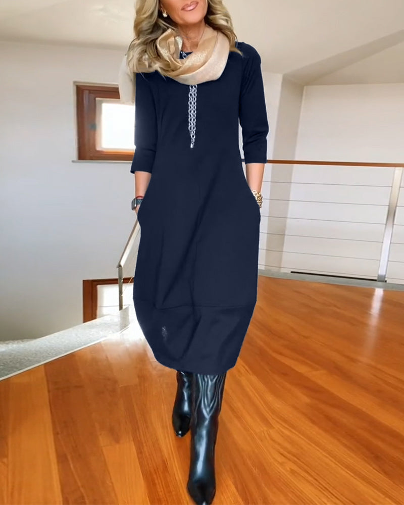 Nele™ | Raffiniertes Midi-Kleid