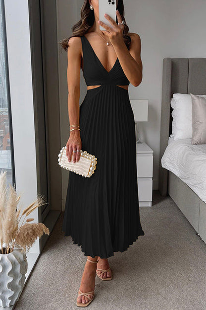 Patrice™ | Midikleid mit Falten und Cut-Outs