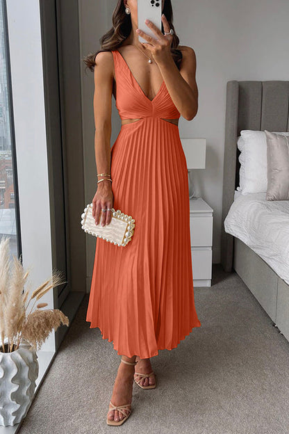 Patrice™ | Midikleid mit Falten und Cut-Outs