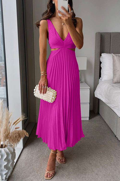 Patrice™ | Midikleid mit Falten und Cut-Outs