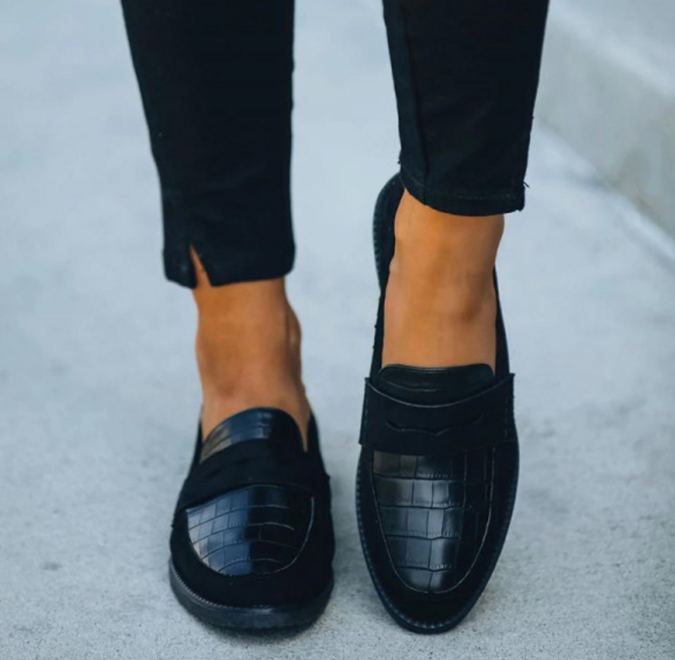 Liny™ | Klassische Loafer mit Krokodildetail