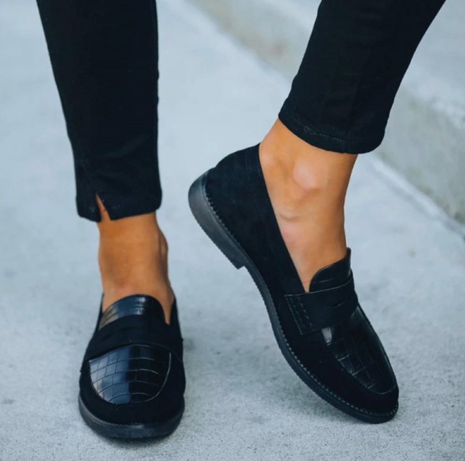 Liny™ | Klassische Loafer mit Krokodildetail