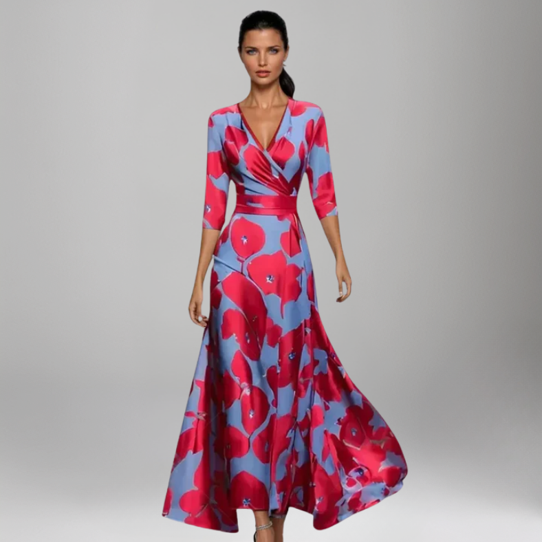 Ella™ | Wickel-Maxikleid