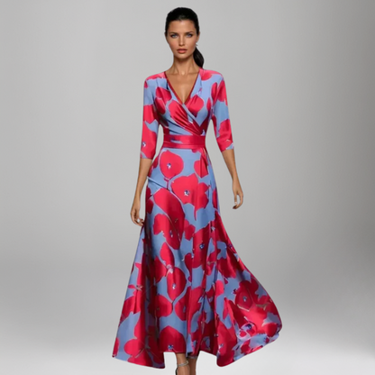 Ella™ | Wickel-Maxikleid