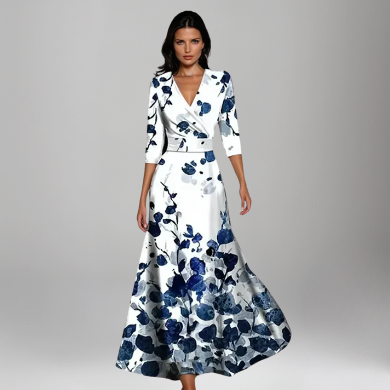 Ella™ | Wickel-Maxikleid