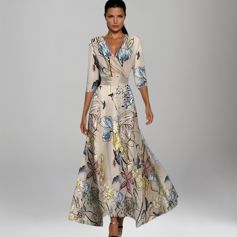Ella™ | Wickel-Maxikleid