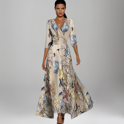 Ella™ | Wickel-Maxikleid