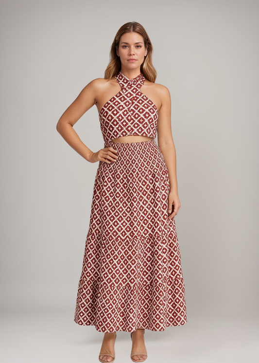 Dakota™ | Halterneck-Set im Wüstenblumen-Look
