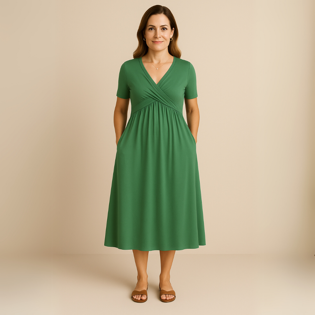 Corazon™ | Midikleid mit V-Ausschnitt