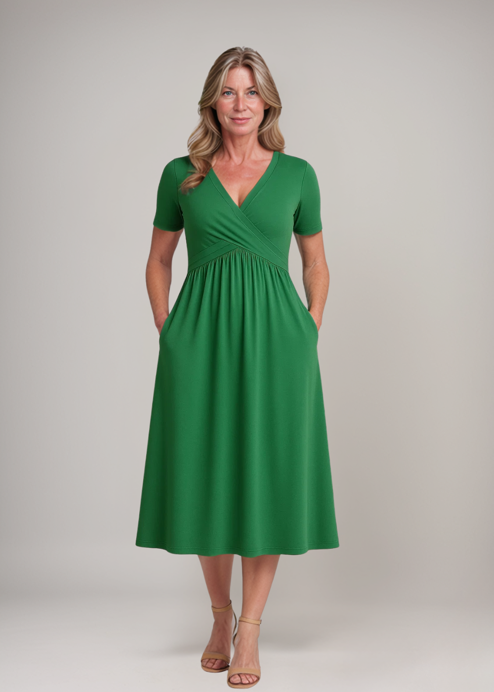 Corazon™ | Midikleid mit V-Ausschnitt