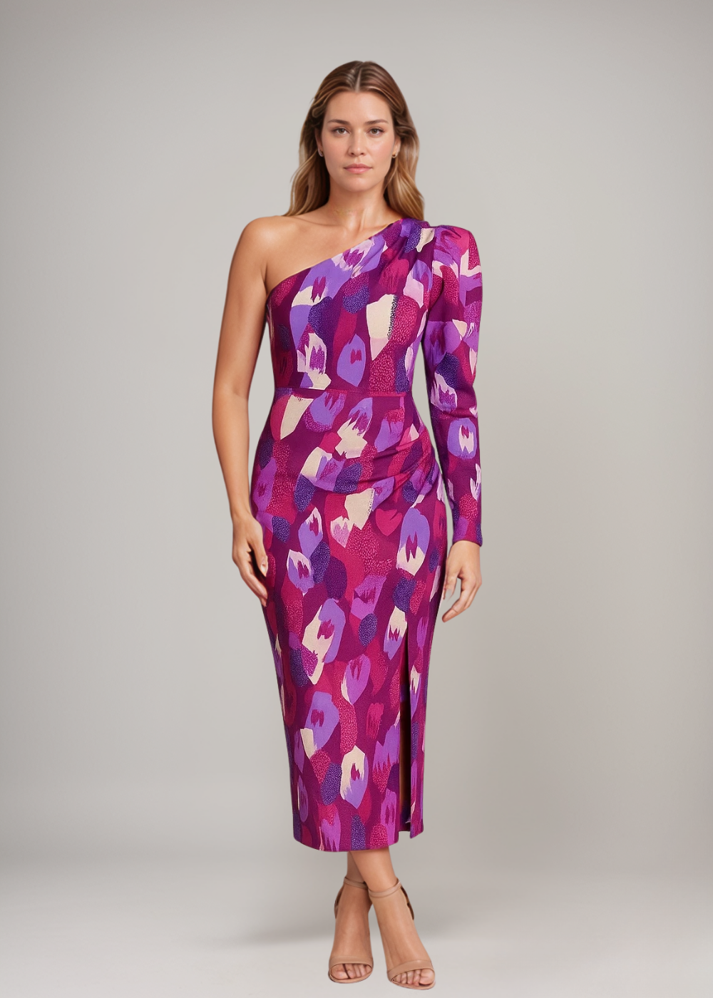 Yllana™ | Abstraktes Asymmetrisches Kleid