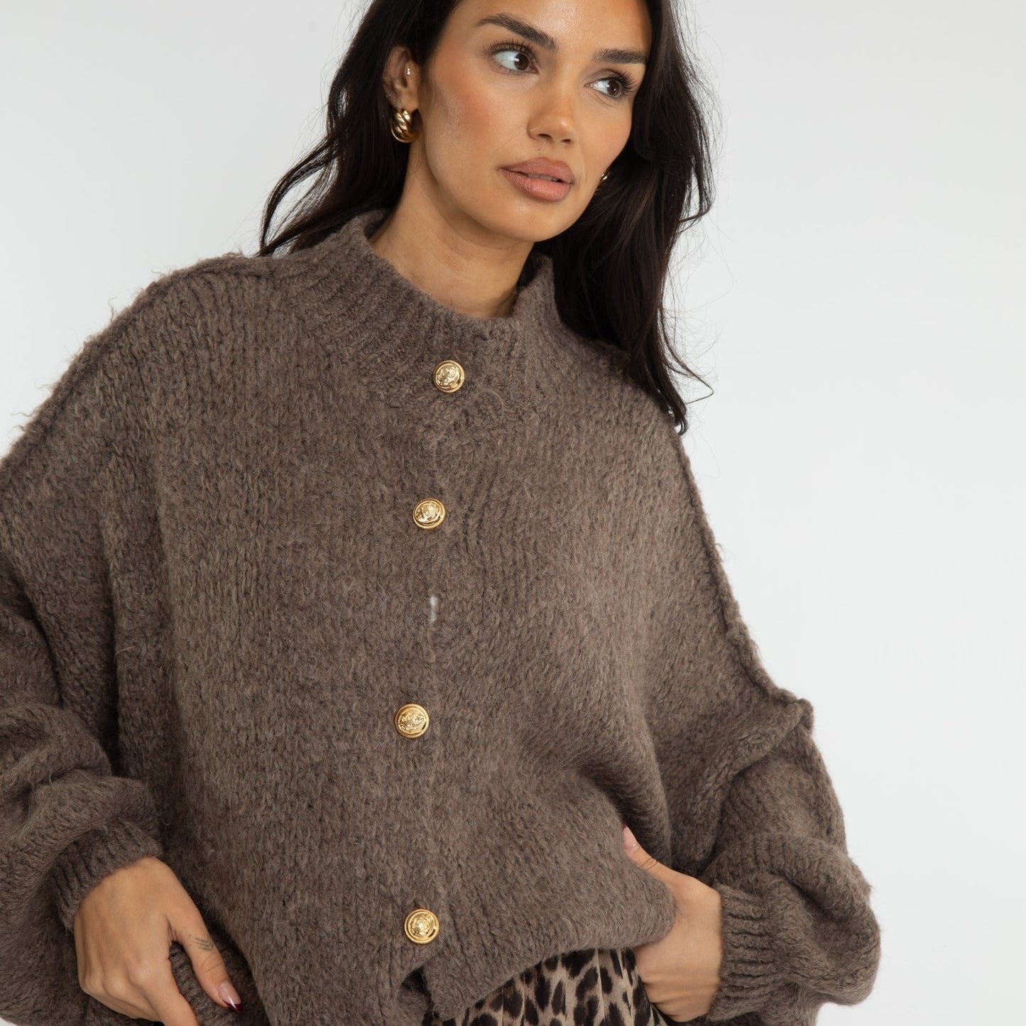 Jewelina | Gestrickte Strickjacke