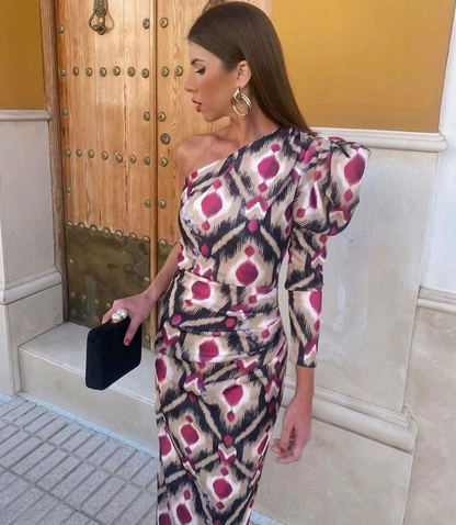 Yllana™ | Abstraktes Asymmetrisches Kleid