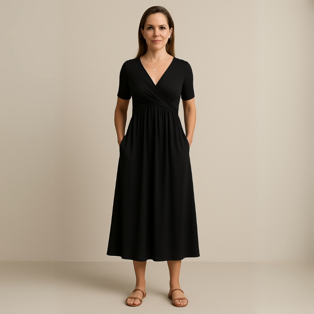 Corazon™ | Midikleid mit V-Ausschnitt