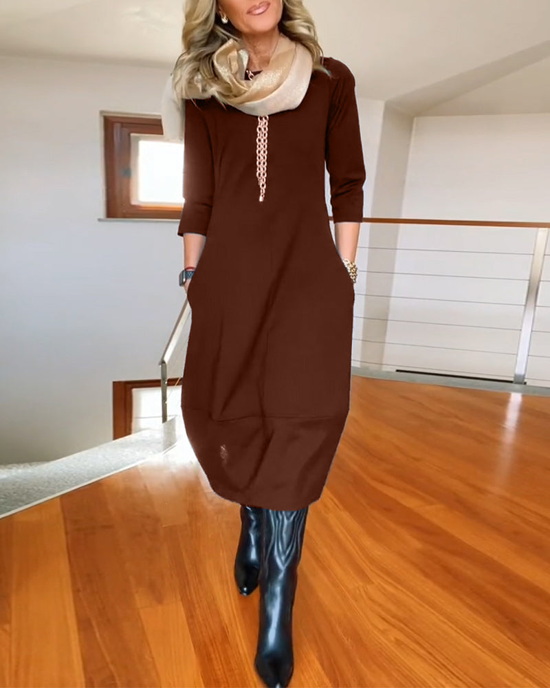Nele™ | Raffiniertes Midi-Kleid