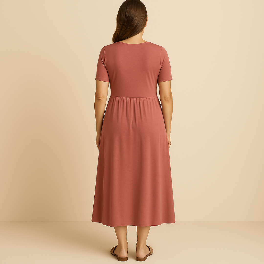 Corazon™ | Midikleid mit V-Ausschnitt