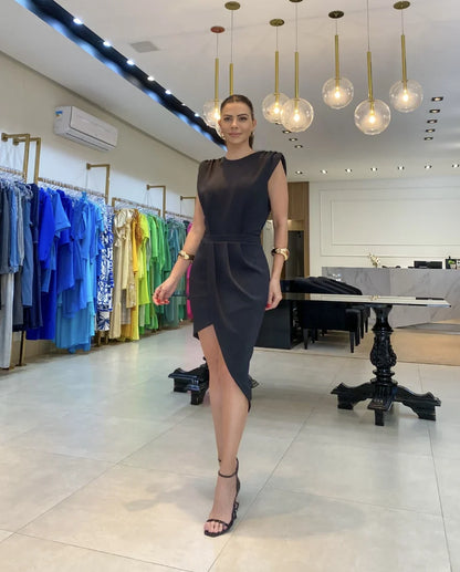 Britty | Cocktailkleid mit Tulpen-Saum