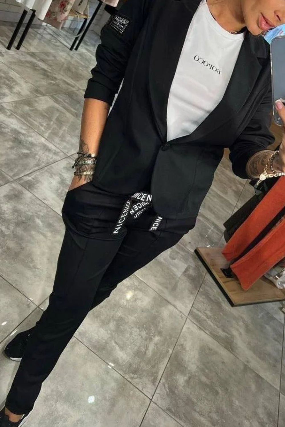 Jackie™ | Lässiges Blazer- und Jogger-Set
