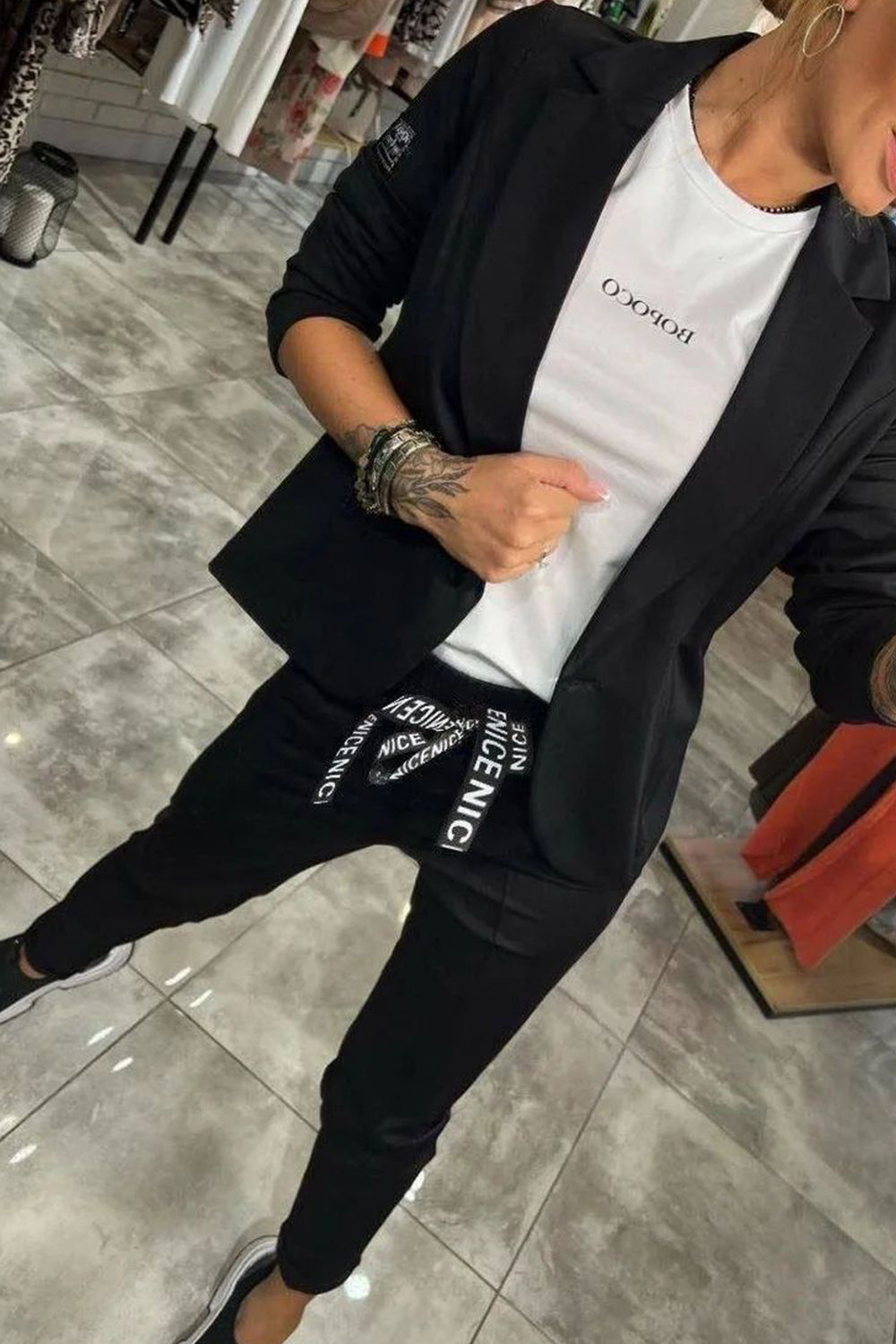 Jackie™ | Lässiges Blazer- und Jogger-Set