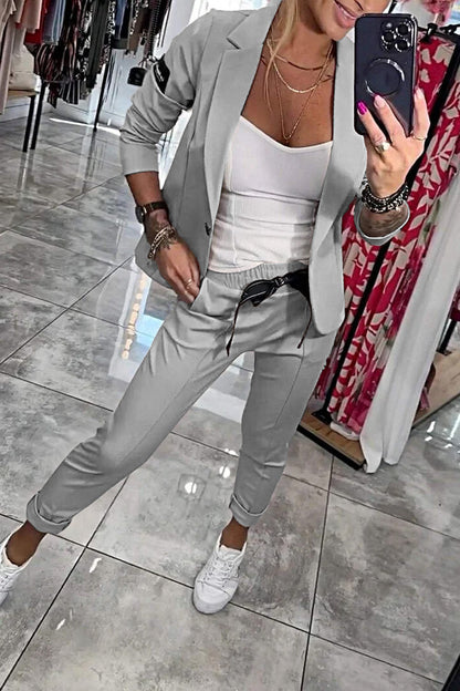 Jackie™ | Lässiges Blazer- und Jogger-Set