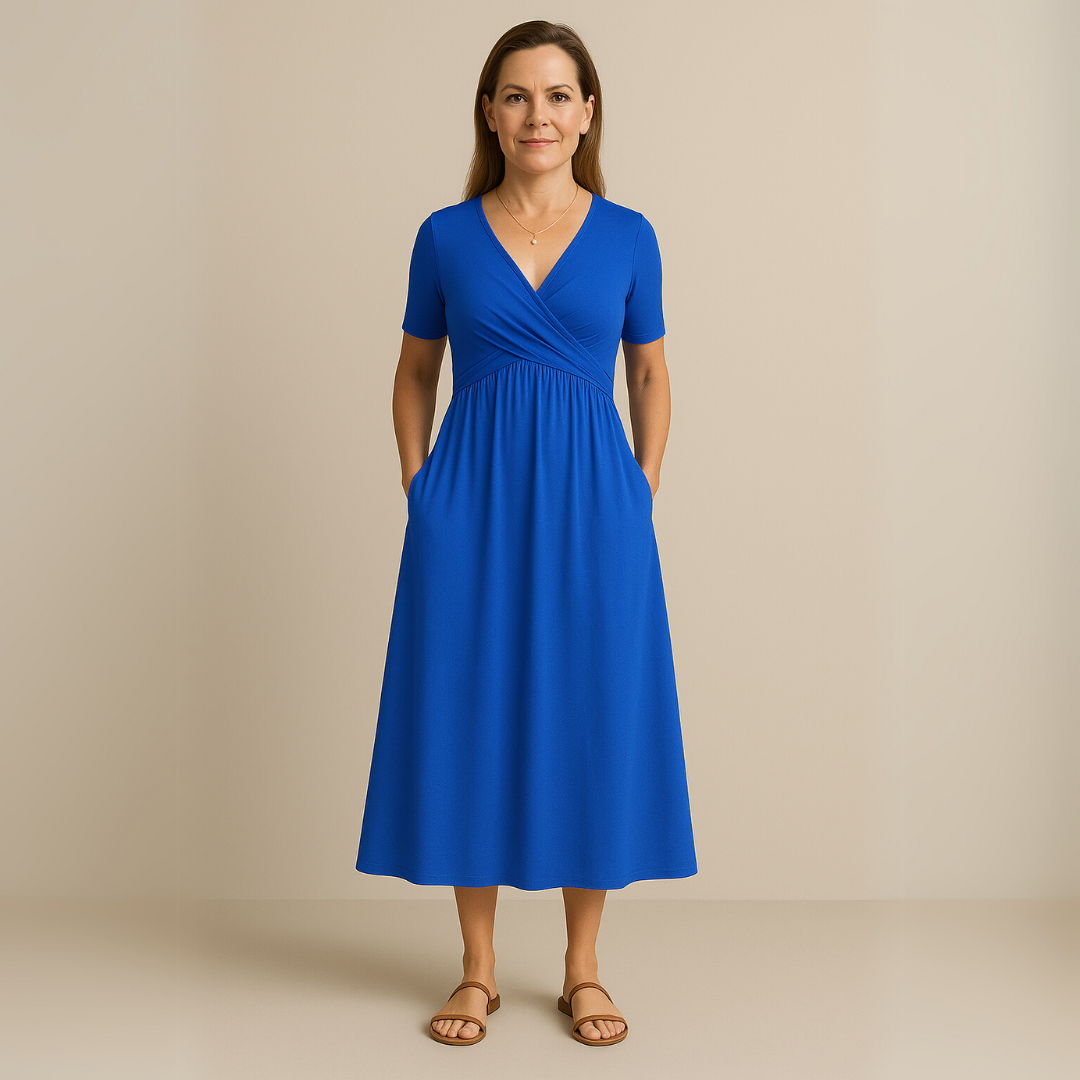Corazon™ | Midikleid mit V-Ausschnitt