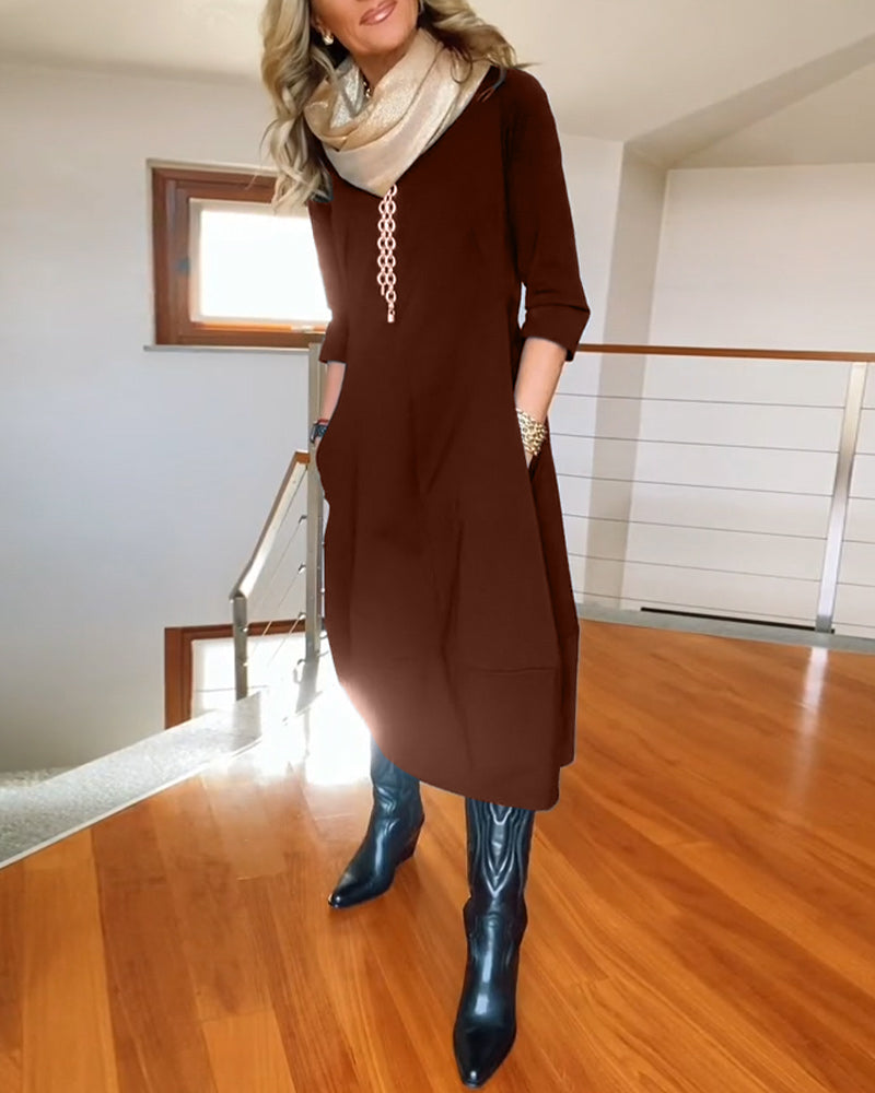 Nele™ | Raffiniertes Midi-Kleid