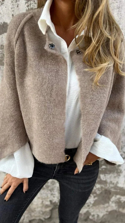 Celeste™ | Rundhals Wollmantel