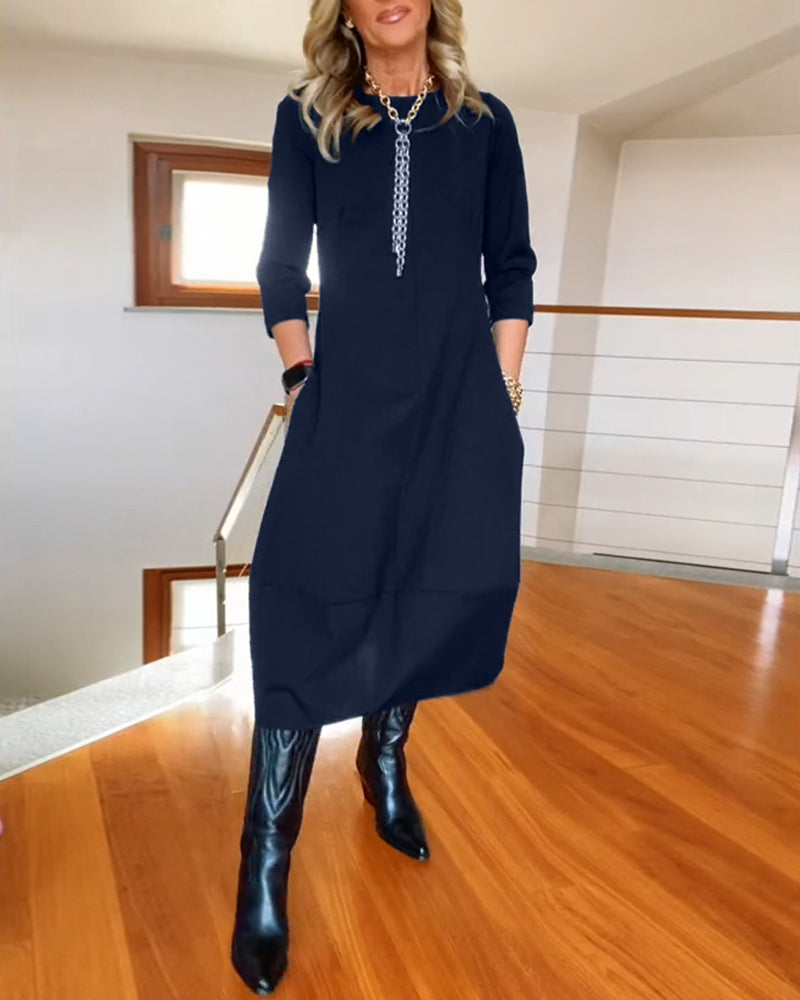 Nele™ | Raffiniertes Midi-Kleid