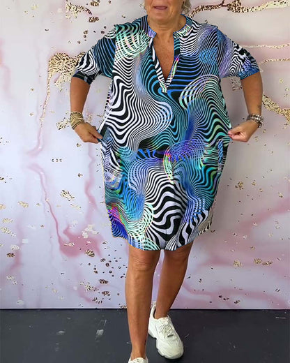Sonya™ | Kleid mit optischer Illusion und T-Shirt-Schnitt