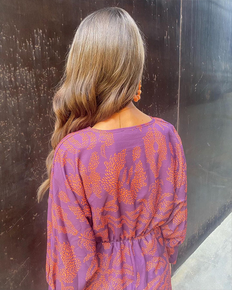 Vanessa™ | Barock-Muster Midi-Kleid