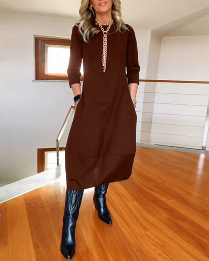 Nele™ | Raffiniertes Midi-Kleid