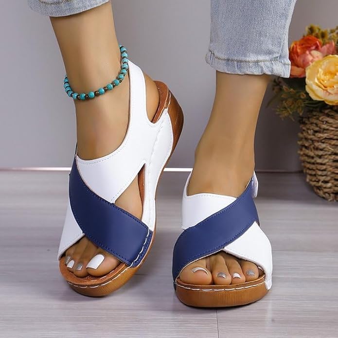 Lotte™ | Keilsandalen mit Kreuzriemen