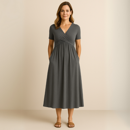 Corazon™ | Midikleid mit V-Ausschnitt