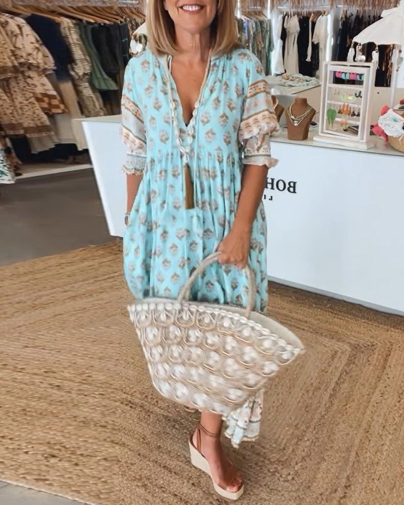 Hilga™ | Boho-Tunika mit Quasten