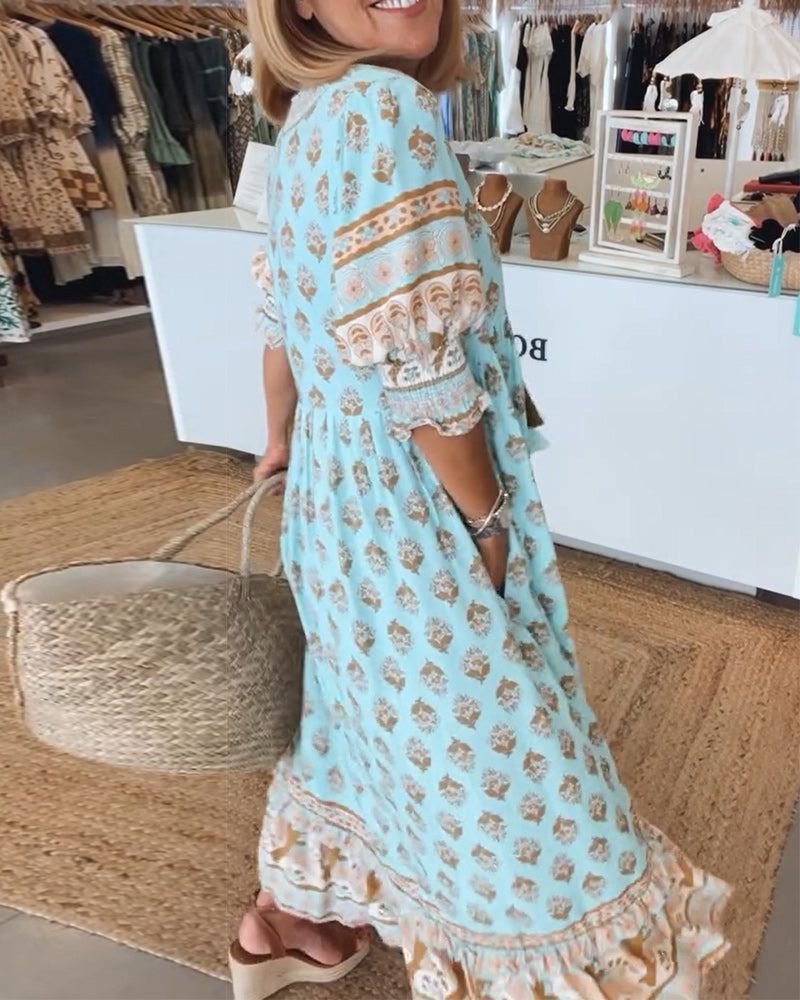 Hilga™ | Boho-Tunika mit Quasten
