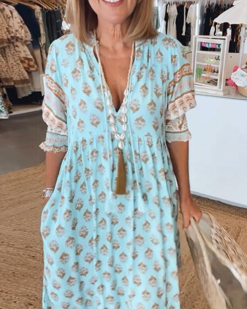 Hilga™ | Boho-Tunika mit Quasten