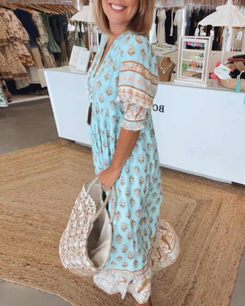 Hilga™ | Boho-Tunika mit Quasten