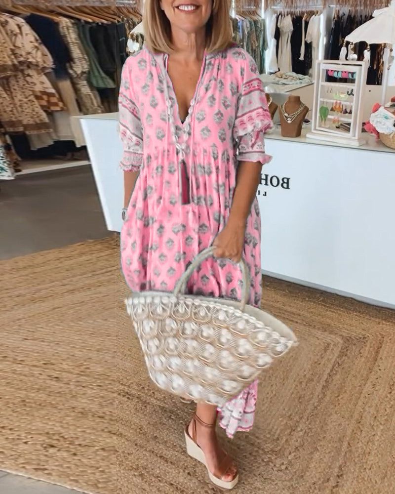 Hilga™ | Boho-Tunika mit Quasten