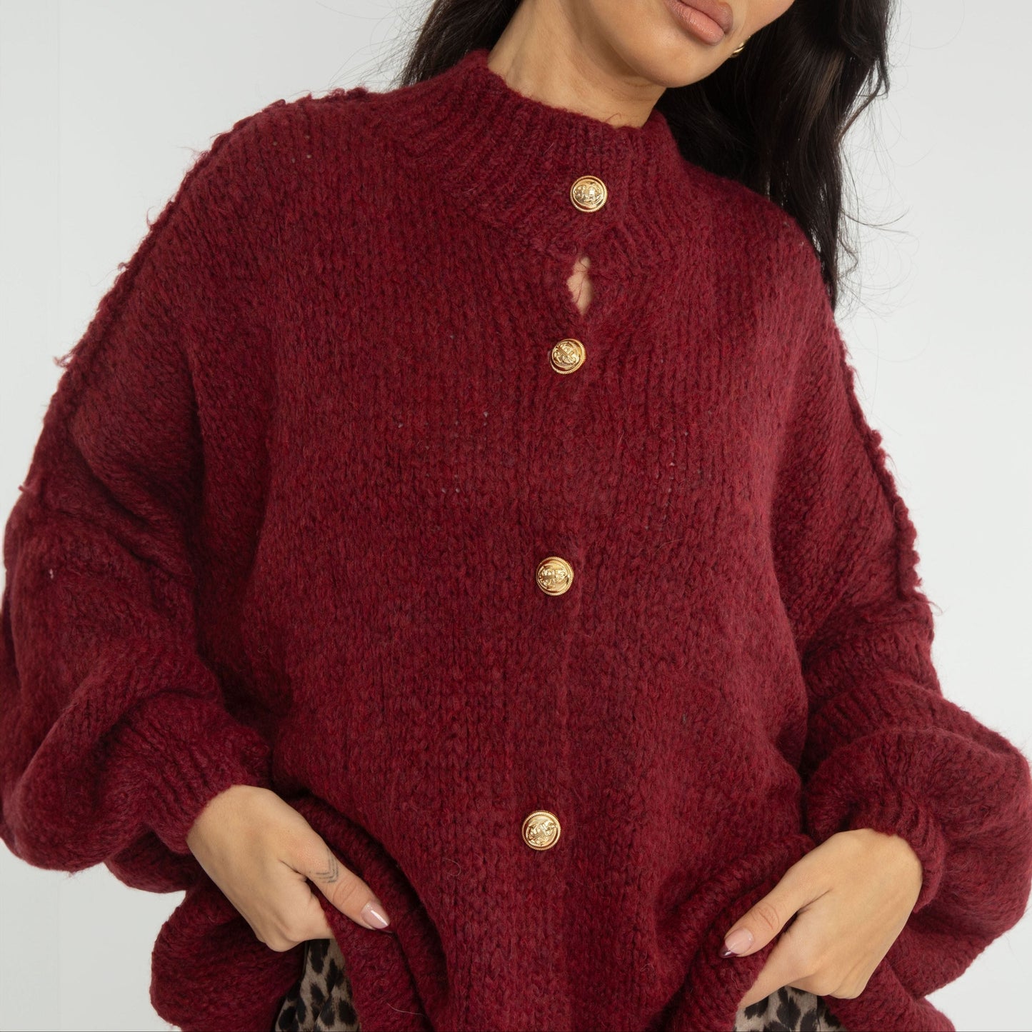 Jewelina | Gestrickte Strickjacke