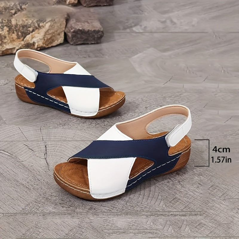Lotte™ | Keilsandalen mit Kreuzriemen