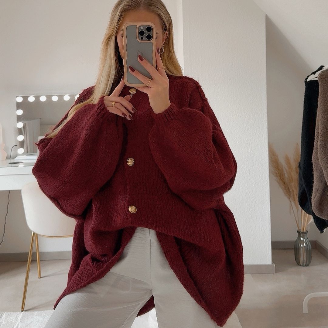 Jewelina | Gestrickte Strickjacke