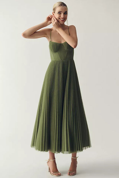 Elara™ | Korsett-Plisseekleid aus Tüll