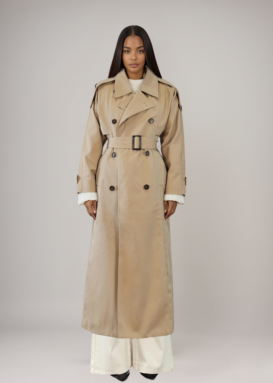 Mandy™ | Klassischer Trenchcoat mit Gürtel