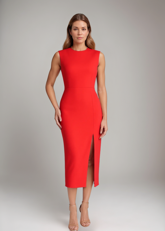 Carolin™ | Elegantes Ärmelloses Midikleid