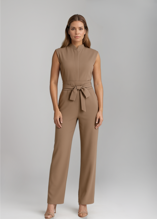 Greta™ | Eleganter Jumpsuit mit Gürtel