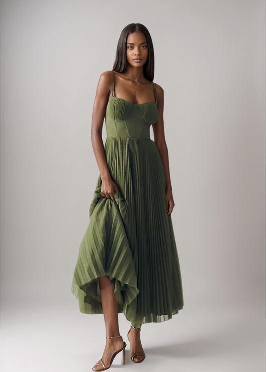 Elara™ | Korsett-Plisseekleid aus Tüll