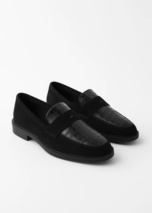 Liny™ | Klassische Loafer mit Krokodildetail