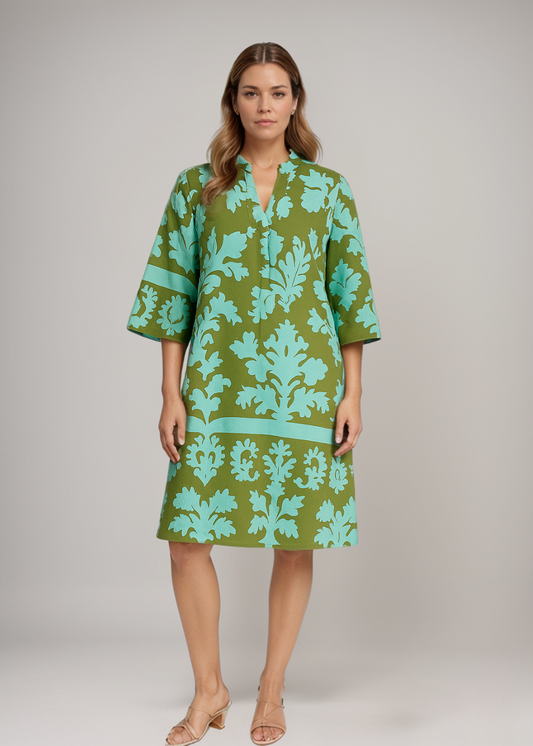 Serena™ | Satiniertes Barockkleid im Shift-Stil