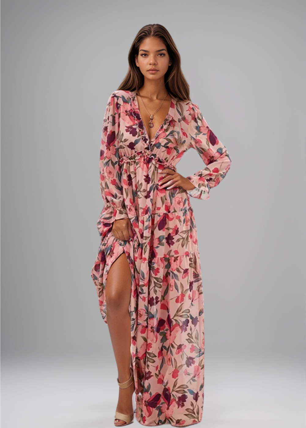 Helen™ | Maxikleid mit Blumenmuster