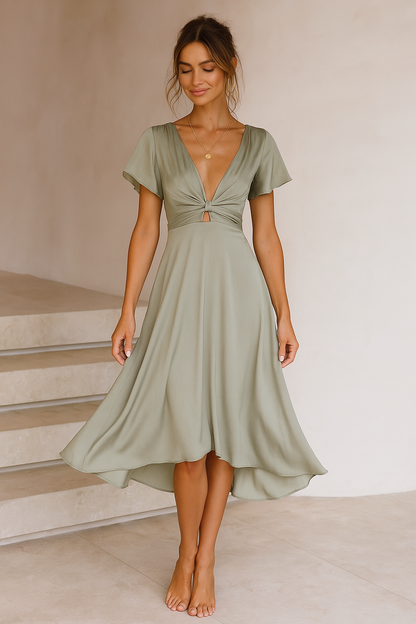 Elina™ | Midikleid mit Knotendetail